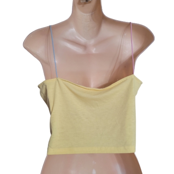 Unbranded Slogan Print Crop Cami Top Size Women's Small - Picture 4 of 12